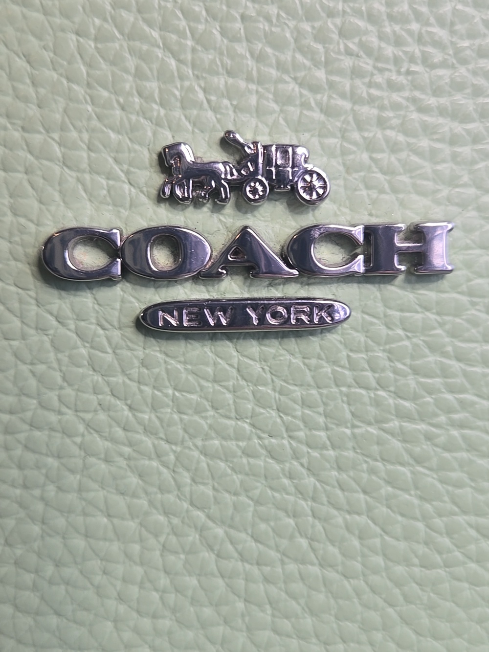 Coach Mollie Tote 25 with Matching Wallet Pale Pistachio Set Crossbody Strap - Picture 3 of 16